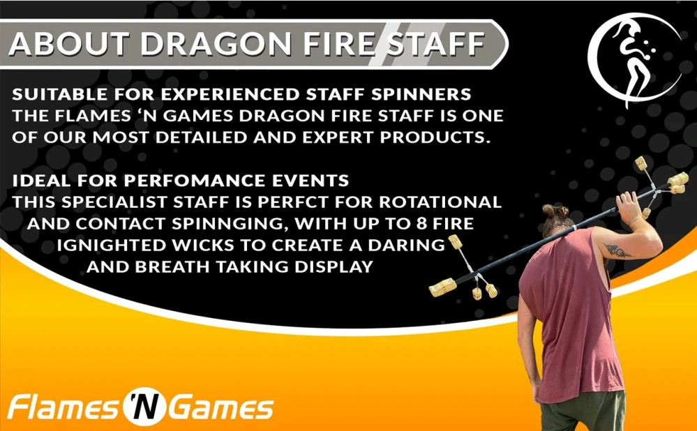 FNG Dragon Fire Staff 1.5m - skládací