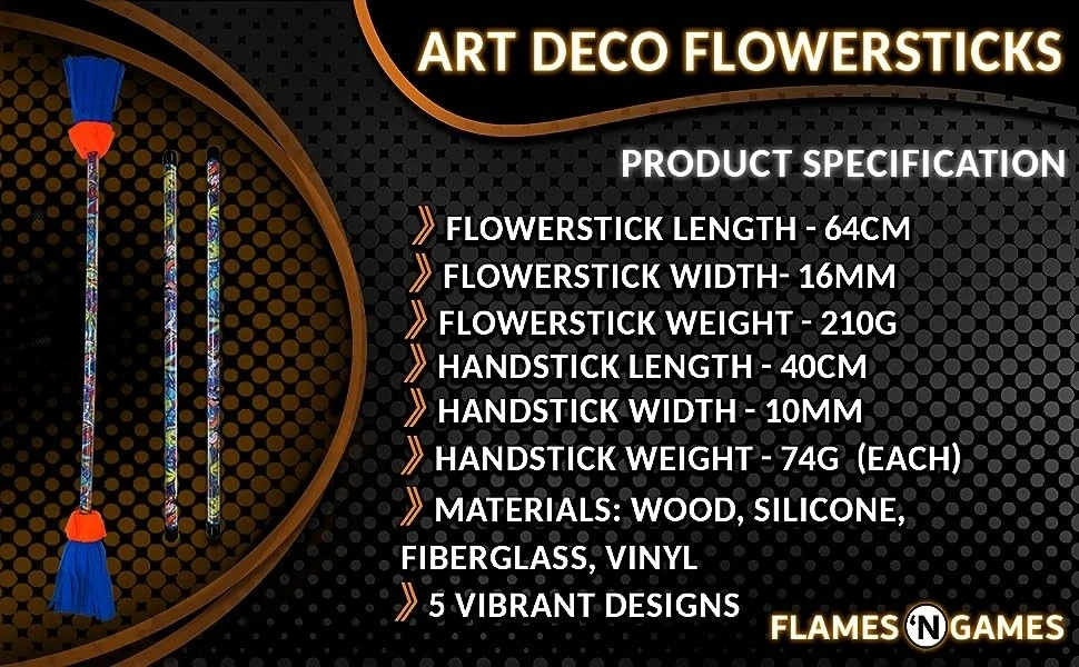 FNG ART-DECO FLOWER STICK
