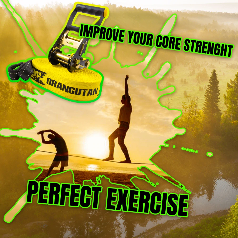 ORANGUTAN SLACKLINE 15M - 50MM s ochranou stromů