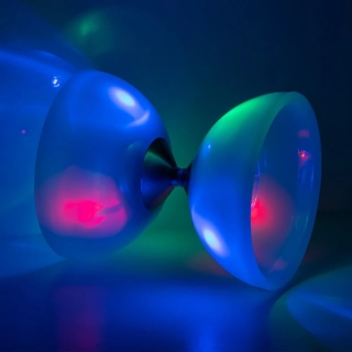 Diabolo Juggle Dream Carousel LED Fixed Axle Diabolo - set včetně hůlek